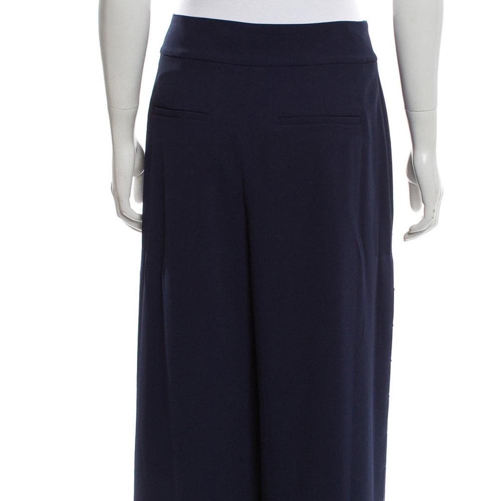 ALICE + OLIVIA High-Rise Navy Blue Wide-Leg Pants - Picture 5 of 8